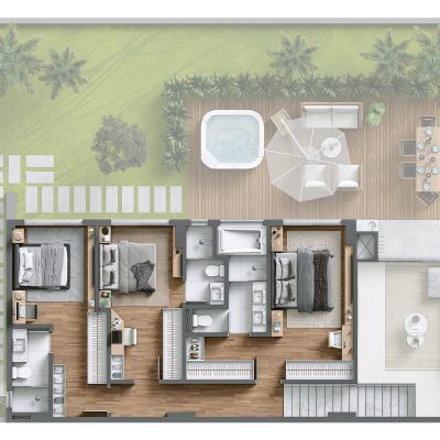 Apartamento à venda no Le Blanc Brava Résidence